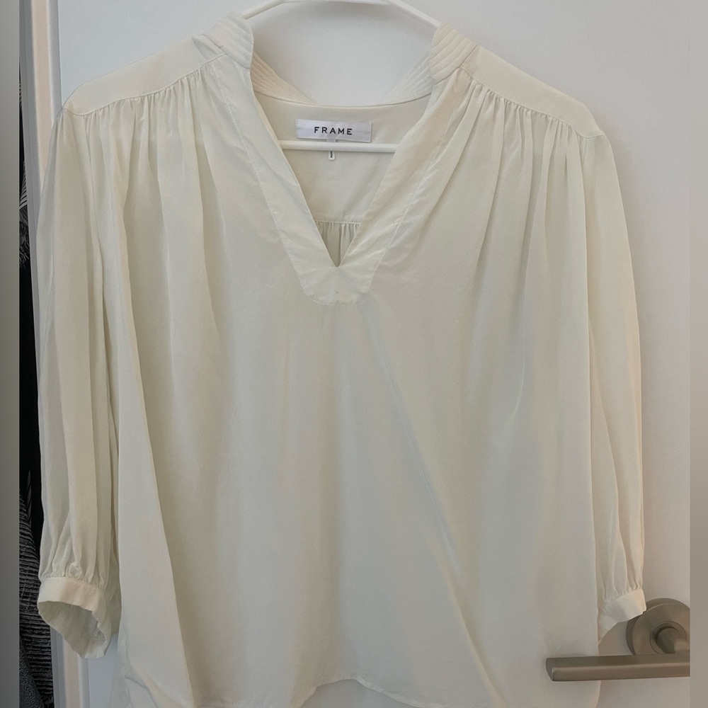 Elegant Cream Women's Top - FRAME